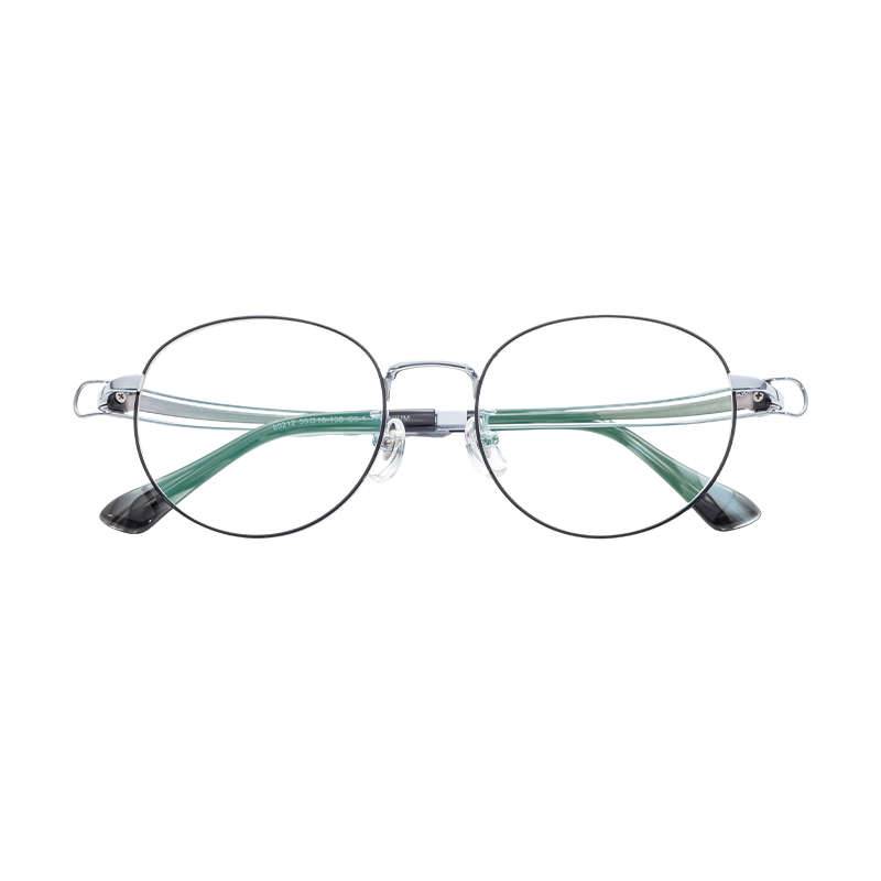Customizable Solid Pattern Optical Glasses Adjustable Nose Pad with Semi-Titanium Metal Hinge Classic Spectacle Eyewear OEM ODM