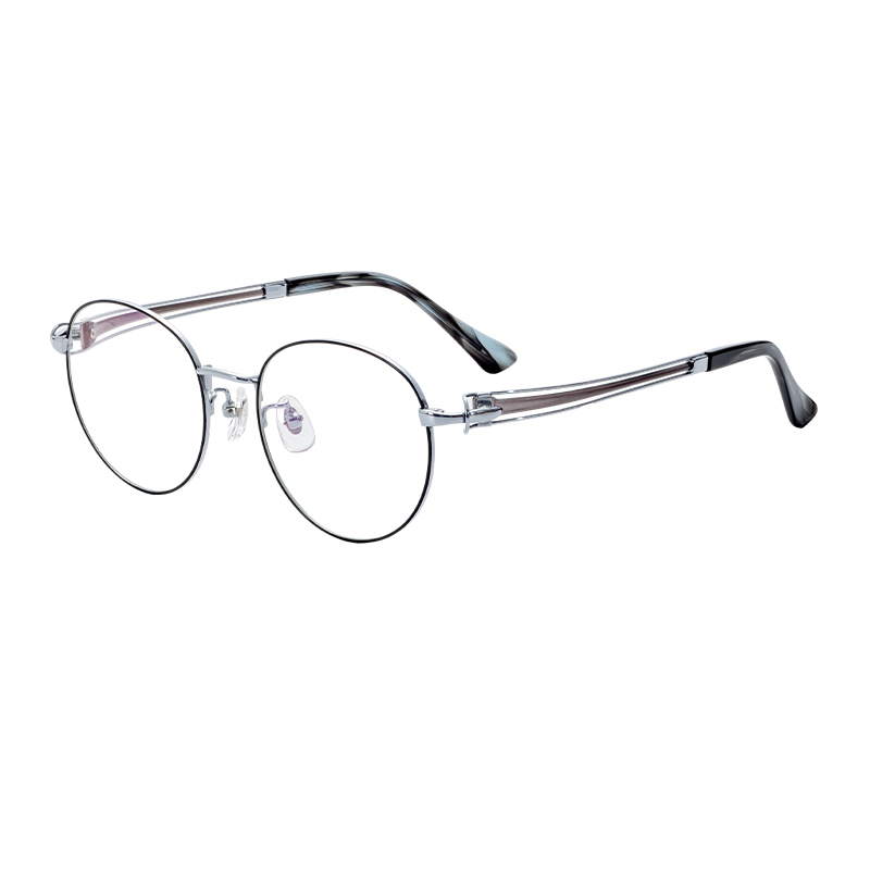 Customizable Solid Pattern Optical Glasses Adjustable Nose Pad with Semi-Titanium Metal Hinge Classic Spectacle Eyewear OEM ODM