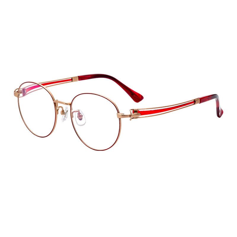 Customizable Solid Pattern Optical Glasses Adjustable Nose Pad with Semi-Titanium Metal Hinge Classic Spectacle Eyewear OEM ODM