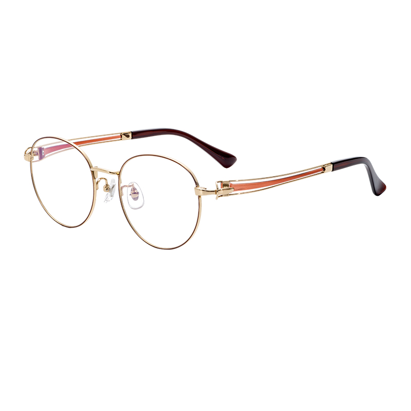 Customizable Solid Pattern Optical Glasses Adjustable Nose Pad with Semi-Titanium Metal Hinge Classic Spectacle Eyewear OEM ODM