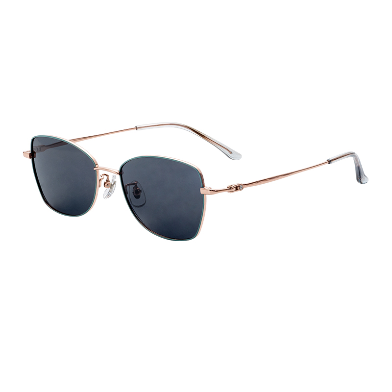 Classic Retro Style CE Certified Titanium-Alloy Aviator Sunglasses UV400 Polarized Semi-Titanium Sunglasses