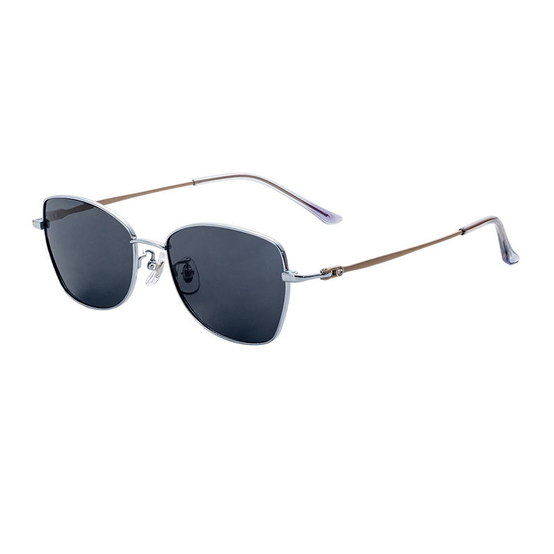 Classic Retro Style CE Certified Titanium-Alloy Aviator Sunglasses UV400 Polarized Semi-Titanium Sunglasses