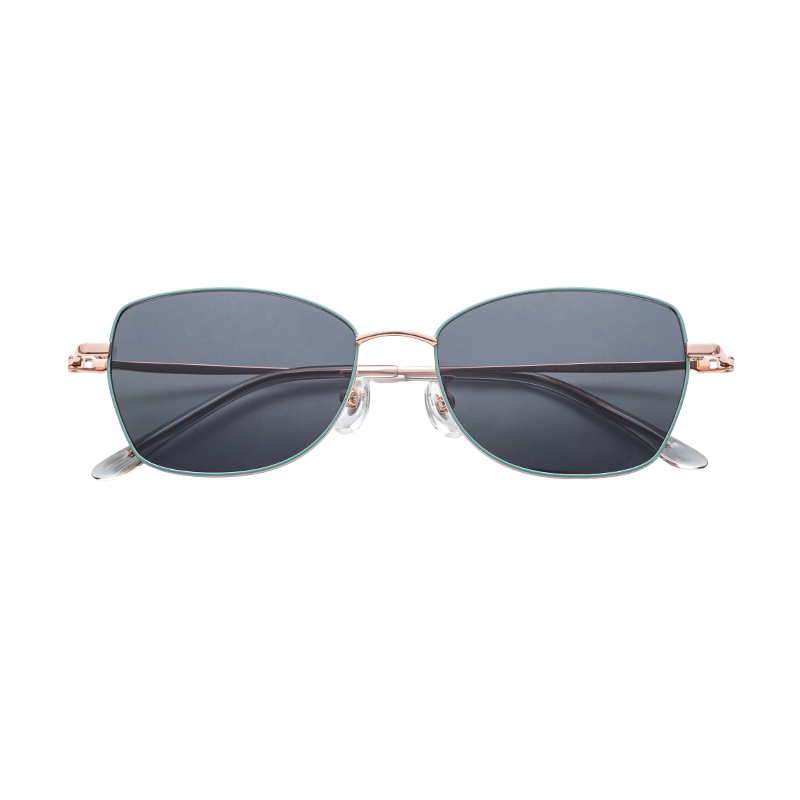 Classic Retro Style CE Certified Titanium-Alloy Aviator Sunglasses UV400 Polarized Semi-Titanium Sunglasses