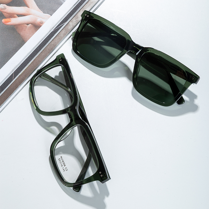 Premium Stylish Spectacles Acetate Optical Frames Classic Durable Square Acetate Eyeglasses for Daily Wear