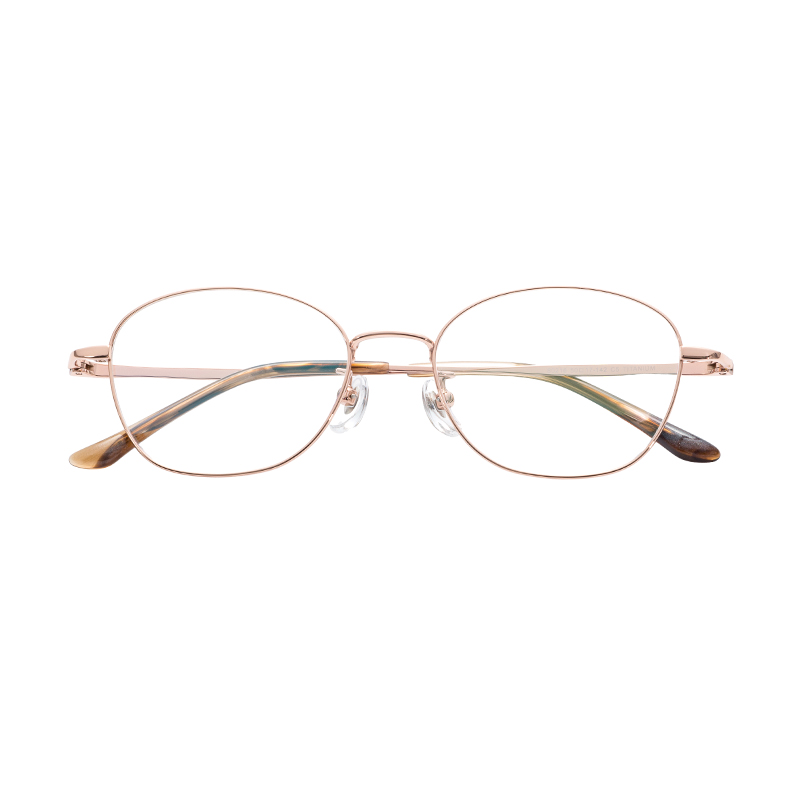 Luxury Comfortable Trendy Bulk Order Creative Design Personalized Half titanium glasses frames Eyeglasses