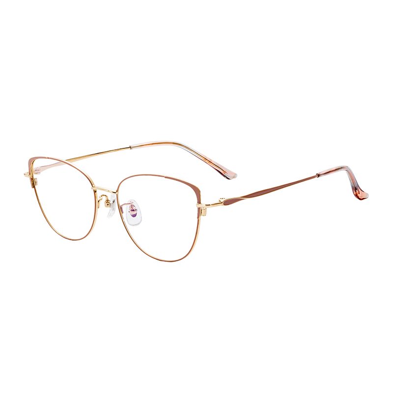 Popular Modern Unisex Factory Direct Sale Creative Design Comfortable Affordable Half Titanium Glasses Frames Eyeglasses