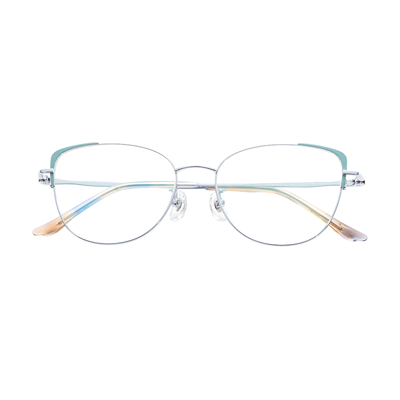 Popular Modern Unisex Factory Direct Sale Creative Design Comfortable Affordable Half Titanium Glasses Frames Eyeglasses