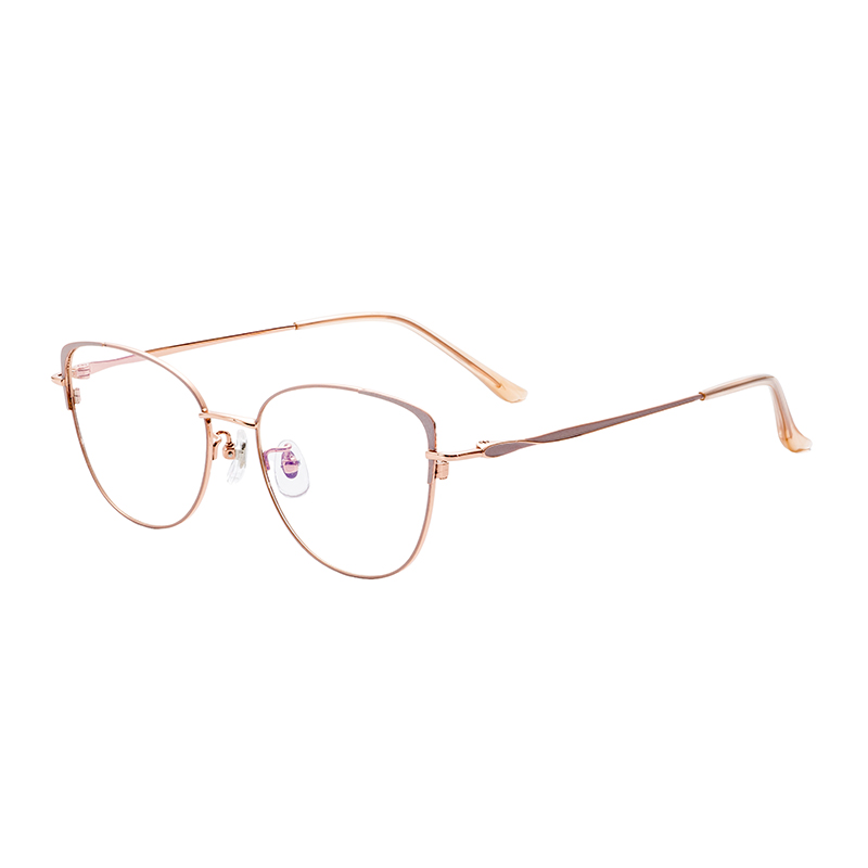 Popular Modern Unisex Factory Direct Sale Creative Design Comfortable Affordable Half Titanium Glasses Frames Eyeglasses