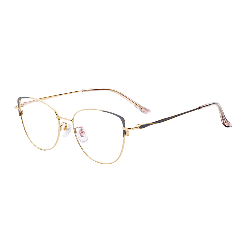 Popular Modern Unisex Factory Direct Sale Creative Design Comfortable Affordable Half Titanium Glasses Frames Eyeglasses