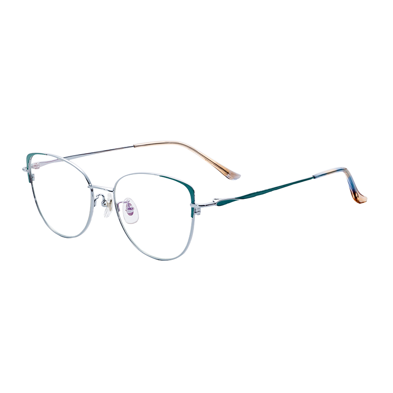 Popular Modern Unisex Factory Direct Sale Creative Design Comfortable Affordable Half Titanium Glasses Frames Eyeglasses