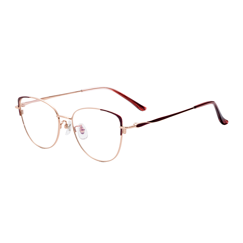 Popular Modern Unisex Factory Direct Sale Creative Design Comfortable Affordable Half Titanium Glasses Frames Eyeglasses