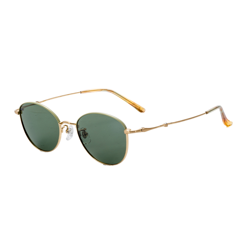 Best Seller Modern Unisex Uv400 Resistant Trendy Decoration Light Comfort Semi-Titanium Glasses Frames Sun Glasses