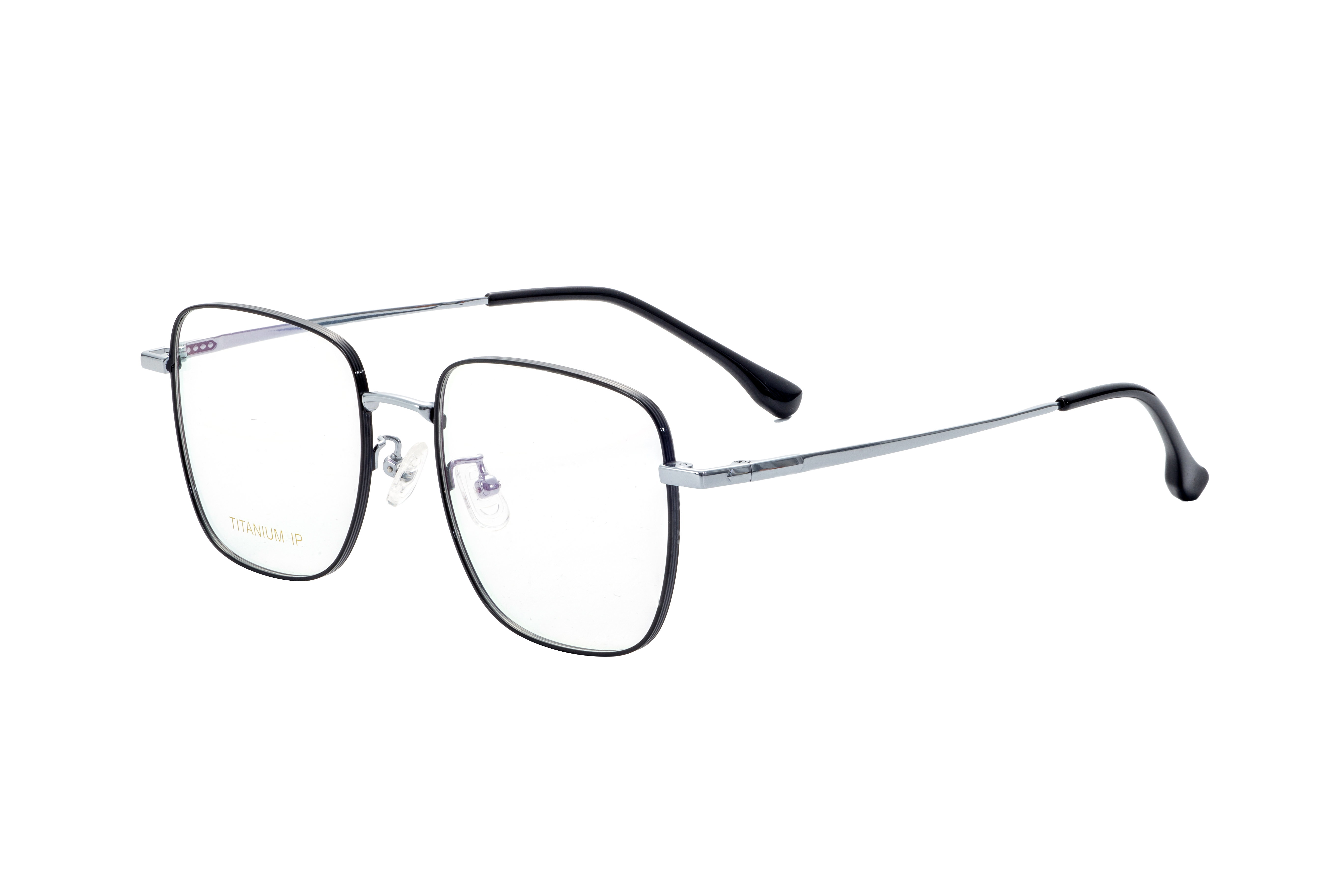 Modern Wholesale Customized Luxury Half Titanium Glasses Frames Creative Design Eyeglasses Eyewear Optical Frames Spectacles