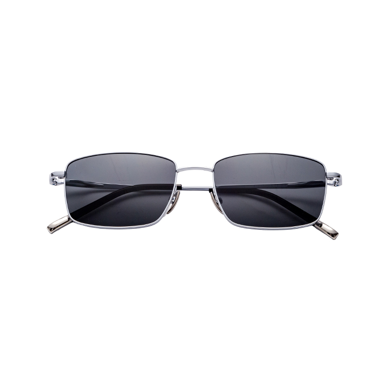 Wholesale Customization Exquisite Fashion 100% Uv Protection Semi-Titanium Glasses Frames Sunglasses Sun Glasses