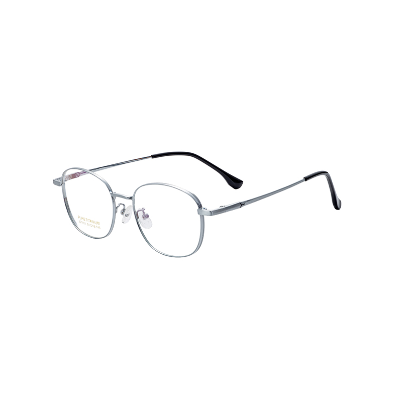Luxury Titanium Eyeglasses Ultra Thin Metal Frame Blue Light Blocking Technology Semi-Titanium Glasses Frames Eye Glass