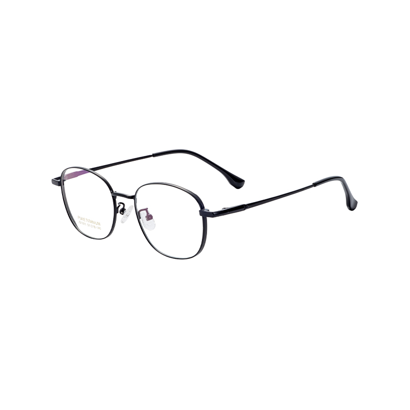 Luxury Titanium Eyeglasses Ultra Thin Metal Frame Blue Light Blocking Technology Semi-Titanium Glasses Frames Eye Glass