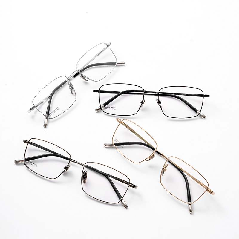 Creative Design Personalized optical lens eye glasses frames lightweight eyeglasses glasses Semi-Titanium Glasses Frames 