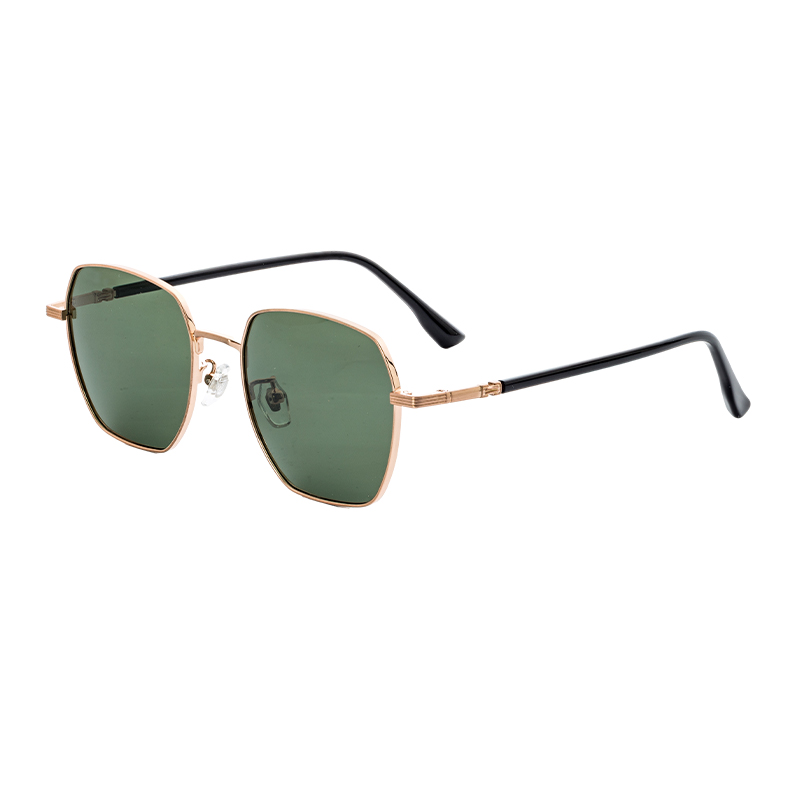 HJ16461-Metal Custom Fashion Sunglasses Polygonal Metal Sun Glasses Suitable for Driving & Outdoor 