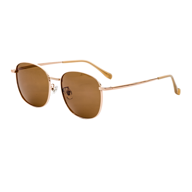 HJ16462-Metal Custom  Fashion Retro Sunglasses Round eyewear Metal  Anti-Blue Light Sun Glasses  For Men And Women Lightweight 