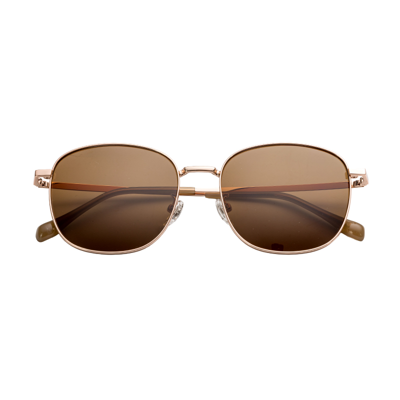 HJ16462-Metal Custom  Fashion Retro Sunglasses Round eyewear Metal  Anti-Blue Light Sun Glasses  For Men And Women Lightweight 