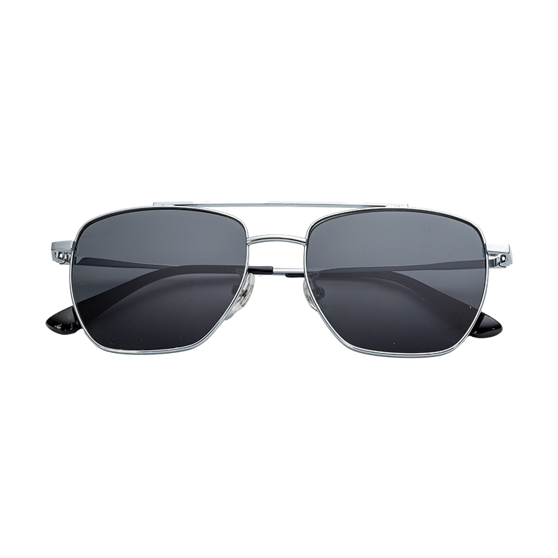 HJ16463-Metal Factory Wholesaler New Sunglasses Double Beam Design Anti-blue light Metal Sun Glasses for Men and Women Driving Travel