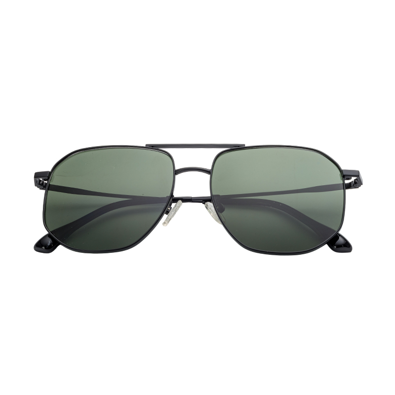 HJ16464-Metal Factory Custom Wholesale Price Stylish Sun Glasses Double Beam Design Metal Sun spectacles