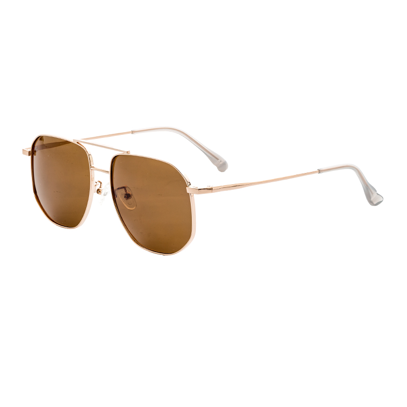 HJ16464-Metal Factory Custom Wholesale Price Stylish Sun Glasses Double Beam Design Metal Sun spectacles
