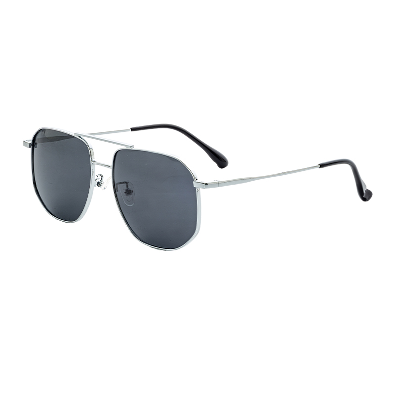 HJ16464-Metal Factory Custom Wholesale Price Stylish Sun Glasses Double Beam Design Metal Sun spectacles