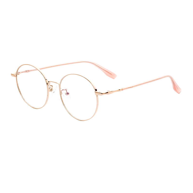 HJ16466-Metal Factory Wholesale Price, High-Quality Circular Eyeglass frames Trendy Designer Retro glasses Frames for Men Women Wear all day