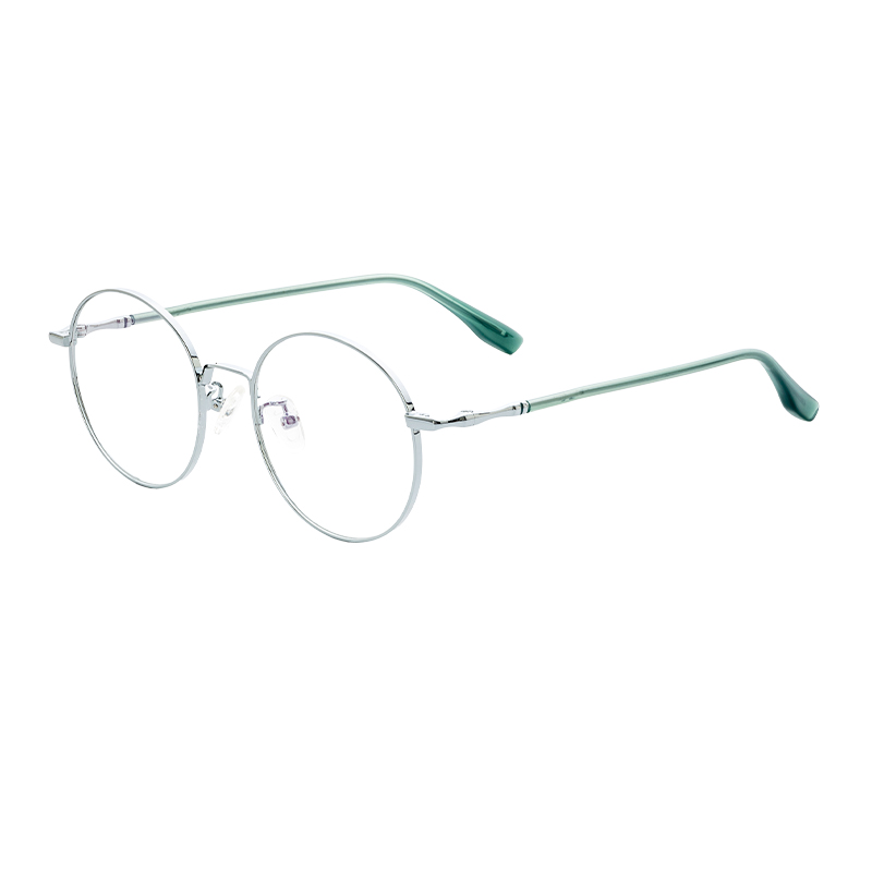 HJ16466-Metal Factory Wholesale Price, High-Quality Circular Eyeglass frames Trendy Designer Retro glasses Frames for Men Women Wear all day