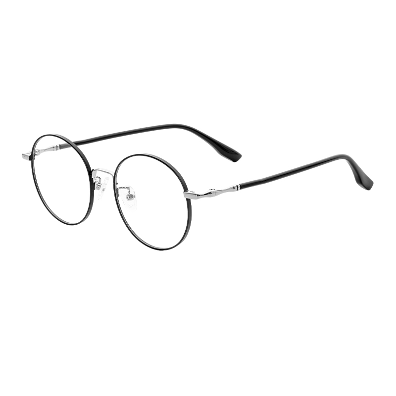 HJ16466-Metal Factory Wholesale Price, High-Quality Circular Eyeglass frames Trendy Designer Retro glasses Frames for Men Women Wear all day