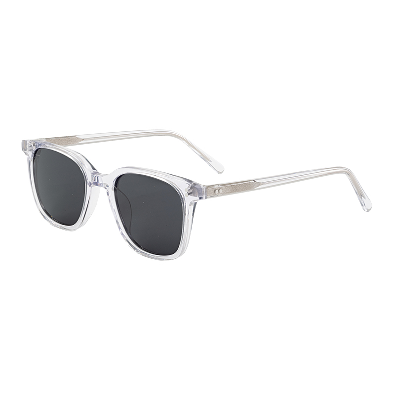 HJ16187-Acetate Acetic Acid Sunglasses Women\'s square Men\'s Polarized Glasses Riveted Sunglasses Clear High Quality Driving Acetate Sunglasses