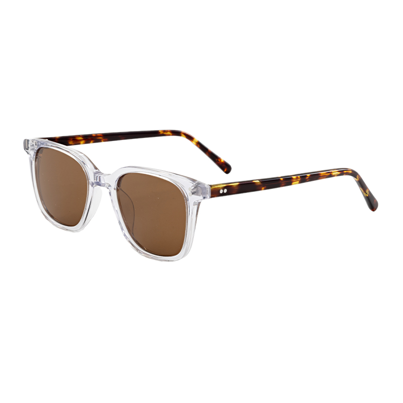HJ16187-Acetate Acetic Acid Sunglasses Women\'s square Men\'s Polarized Glasses Riveted Sunglasses Clear High Quality Driving Acetate Sunglasses