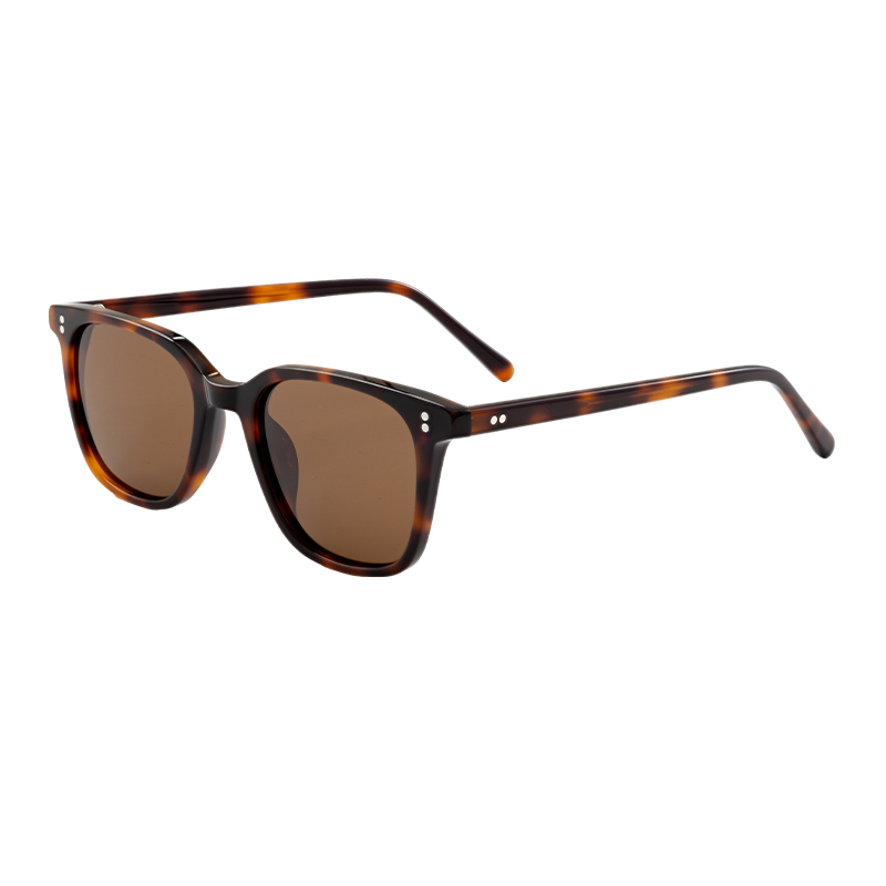 HJ16187-Acetate Acetic Acid Sunglasses Women\'s square Men\'s Polarized Glasses Riveted Sunglasses Clear High Quality Driving Acetate Sunglasses