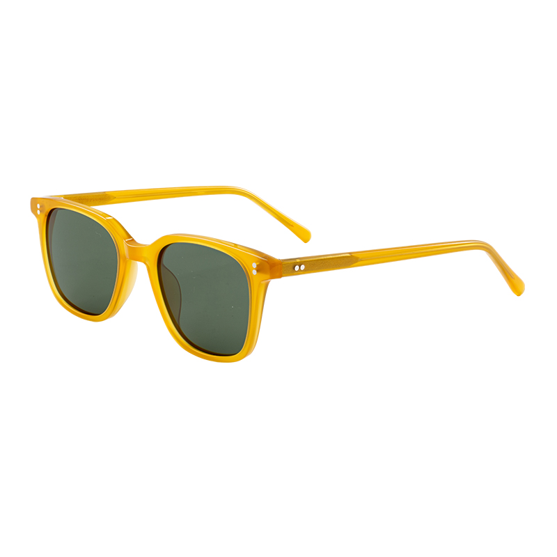 HJ16187-Acetate Acetic Acid Sunglasses Women\'s square Men\'s Polarized Glasses Riveted Sunglasses Clear High Quality Driving Acetate Sunglasses