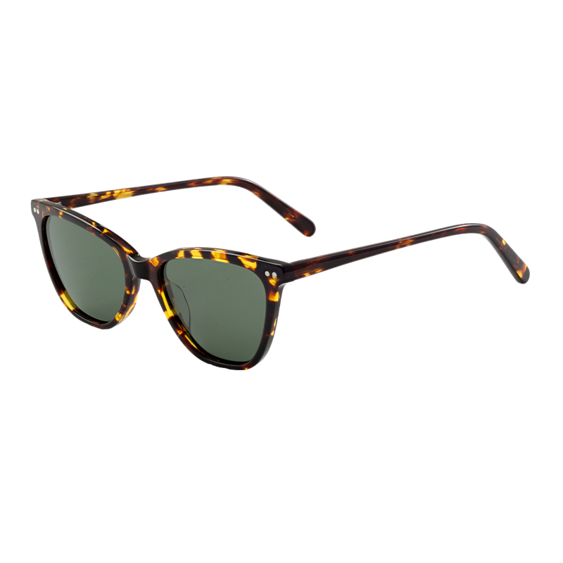 HJ16358-Acetate Classic Vintage cat Eye Acetate Sunglasses Male Female Oculos De Sol Polarized Womens Sunglasses