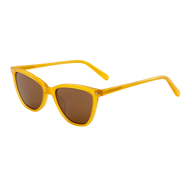 HJ16358-Acetate Classic Vintage cat Eye Acetate Sunglasses Male Female Oculos De Sol Polarized Womens Sunglasses