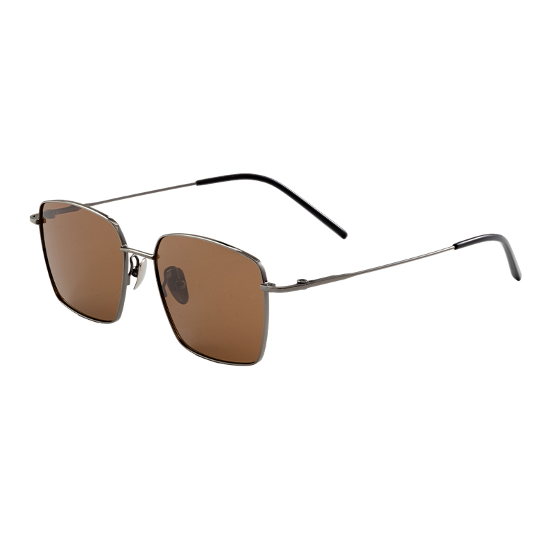 HJ-22114-Titanium Half Titanium material Frame Sun Glasses Square Frame Men Sunglasses Luxury Glasses