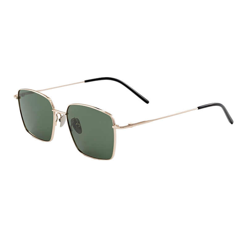 HJ-22114-Titanium Half Titanium material Frame Sun Glasses Square Frame Men Sunglasses Luxury Glasses