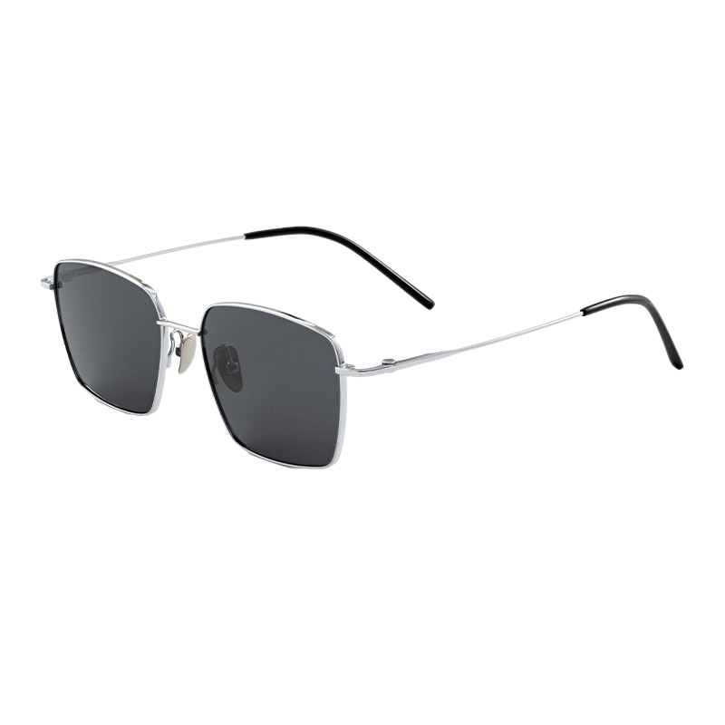 HJ-22114-Titanium Half Titanium material Frame Sun Glasses Square Frame Men Sunglasses Luxury Glasses
