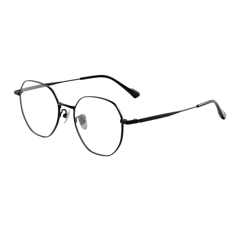 HJ26021-Titanium Wholesale Pure Titanium Full frame Eyeglasses Frames for Men Lightweight youth Optical Glasses