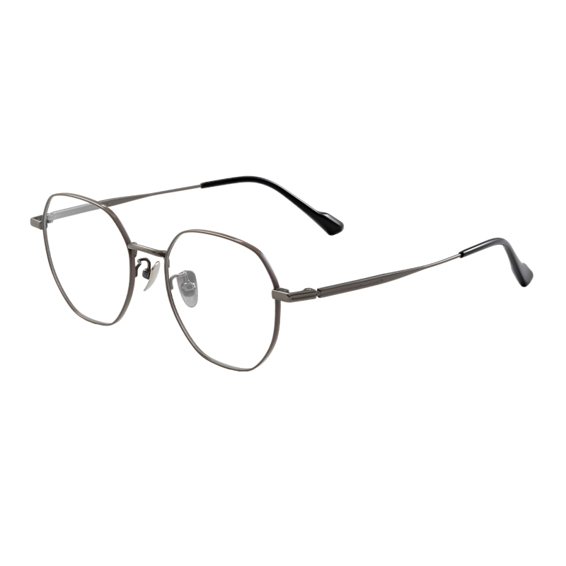 HJ26021-Titanium Wholesale Pure Titanium Full frame Eyeglasses Frames for Men Lightweight youth Optical Glasses