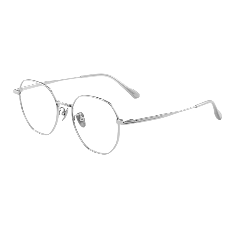 HJ26021-Titanium Wholesale Pure Titanium Full frame Eyeglasses Frames for Men Lightweight youth Optical Glasses