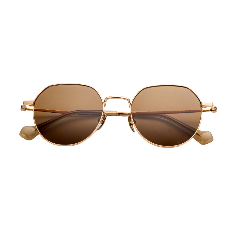 HJ2018-Titanium Premium Semi-Titanium Sunglass Frames Adjustable Temple UV400 casual fashion Sunglasses for Outdoor drive