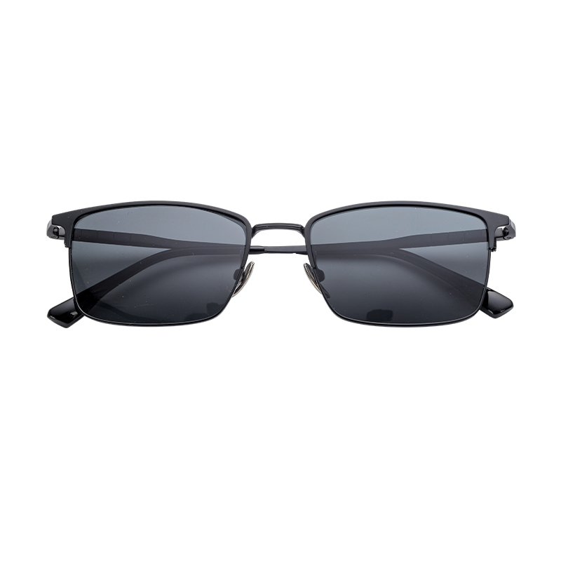 HJ18824-Titanium Durable Semi-Titanium UV400 Sports Sunglasses Hiking Fishing & Extreme Outdoor Adventures