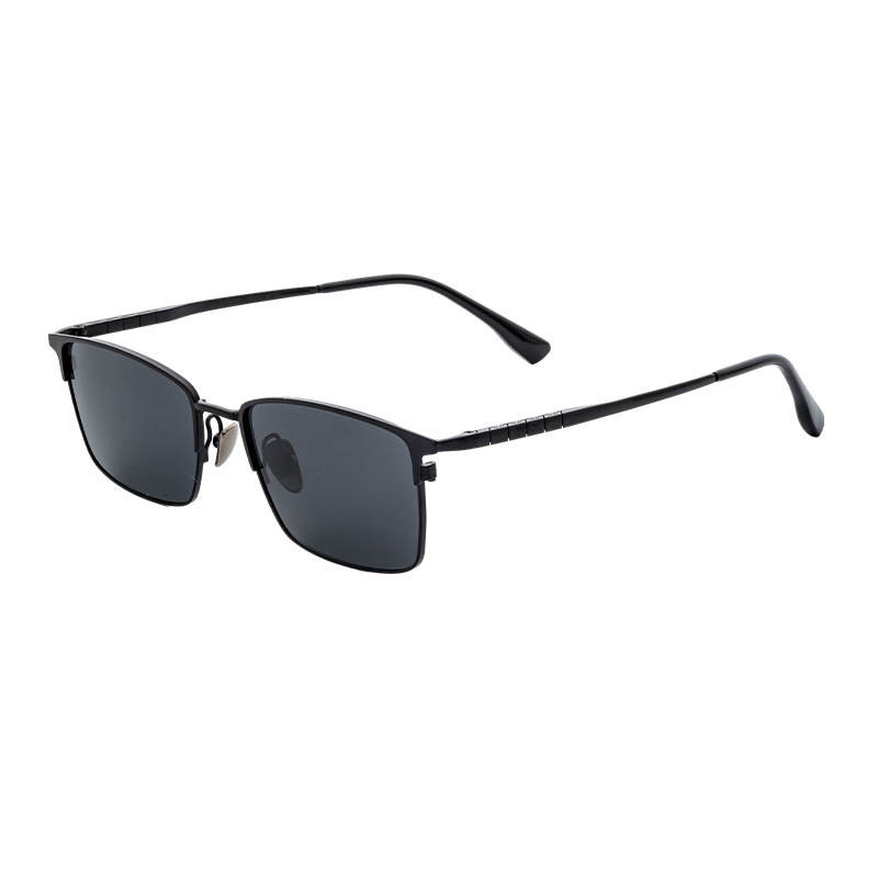 HJ18824-Titanium Durable Semi-Titanium UV400 Sports Sunglasses Hiking Fishing & Extreme Outdoor Adventures