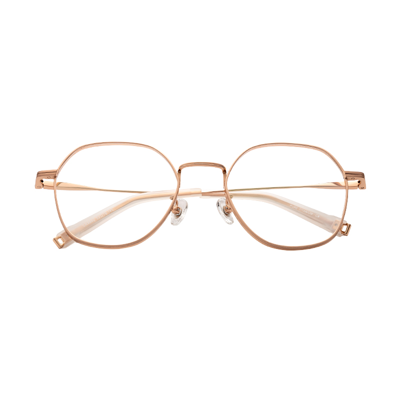 HJCK9842-Titanium Glasses OEM ODM Custom Titanium Plate Optical Glasses Frame Sleek Modern Design Metal Frames computer glasses for eye protection