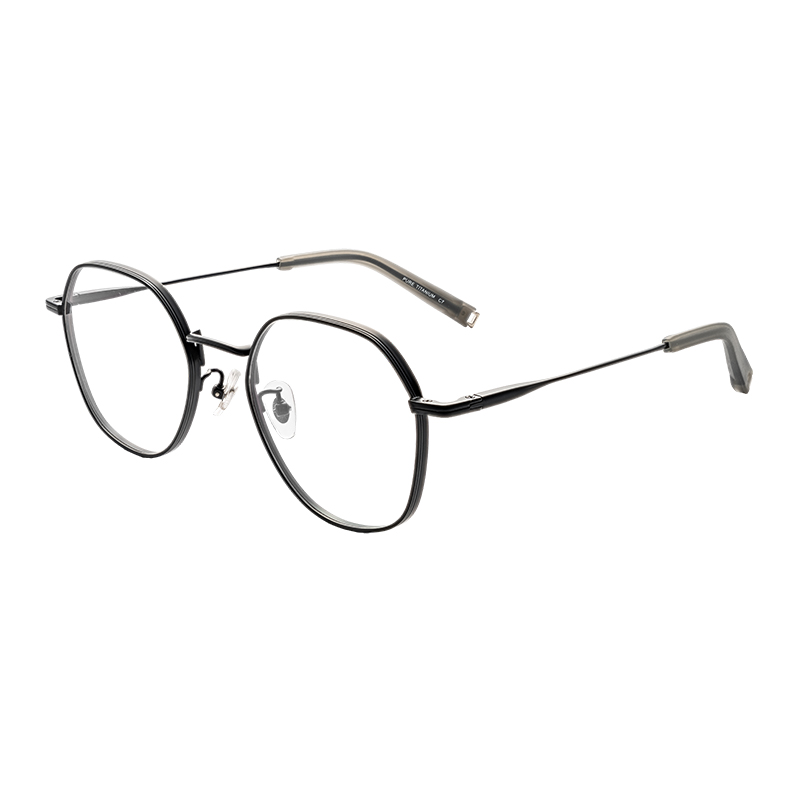 HJCK9842-Titanium Glasses OEM ODM Custom Titanium Plate Optical Glasses Frame Sleek Modern Design Metal Frames computer glasses for eye protection