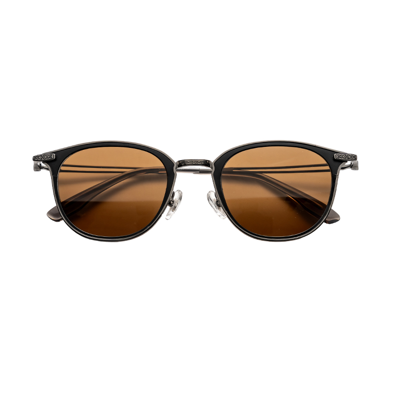 HJCK90316-Titanium Wholesale Custom Logo Semi Titanium Polarized Sunglasses Durable Scratch Resistant Lens For Outdoor Activities Hiking Driving