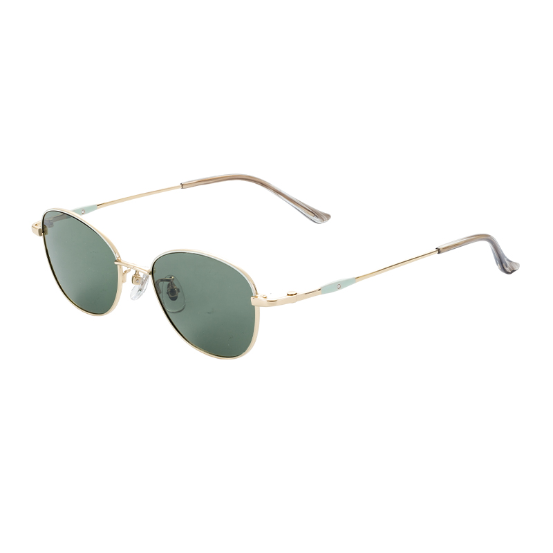 HJ80222-Italian Style Round Colorful Fashion Half Titanium Frame Sunglasses For Men And Women Shades UV400 Protection